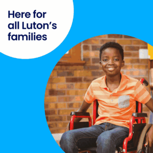 Social media images used by Luton Family Hubs