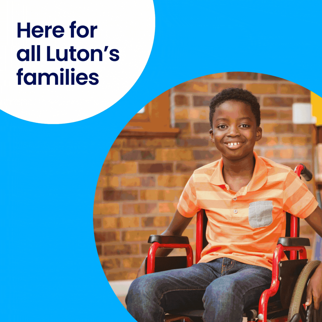 Social media images used by Luton Family Hubs